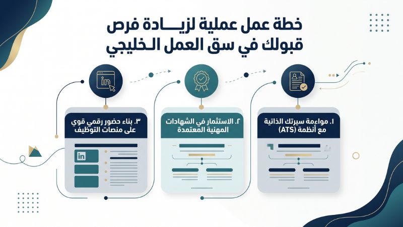 خطة عمل عملية لزيادة فرص قبولك في سوق العمل الخليجي