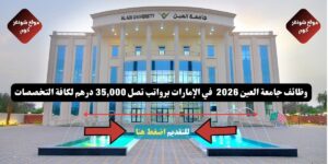 وظائف جامعة العين 2026 ( Al Ain University ) في الإمارات برواتب تصل 35,000 درهم لكافة التخصصات