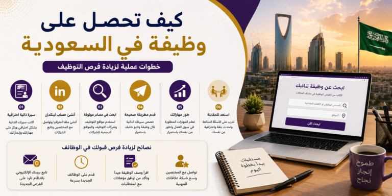 كيف تحصل على وظيفة في السعودية 2026 | خطوات عملية لزيادة فرص التوظيف