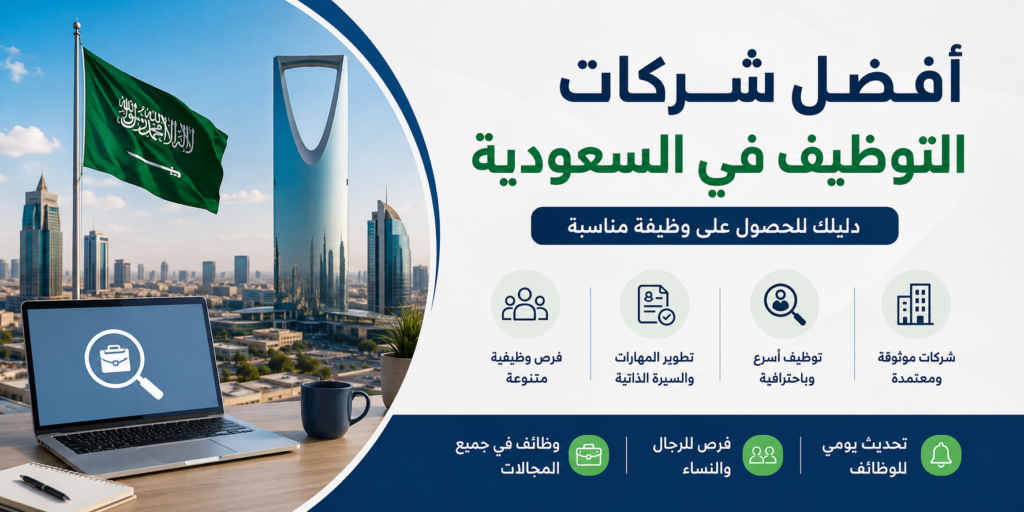 أفضل شركات التوظيف في السعودية 2026 | دليلك للحصول على وظيفة مناسبة
