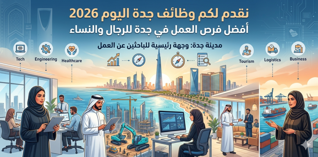 وظائف جدة اليوم 2026 | أفضل فرص العمل في جدة للرجال والنساء