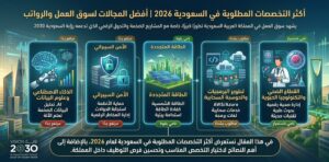 أكثر التخصصات المطلوبة في السعودية 2026 | أفضل المجالات لسوق العمل والرواتب