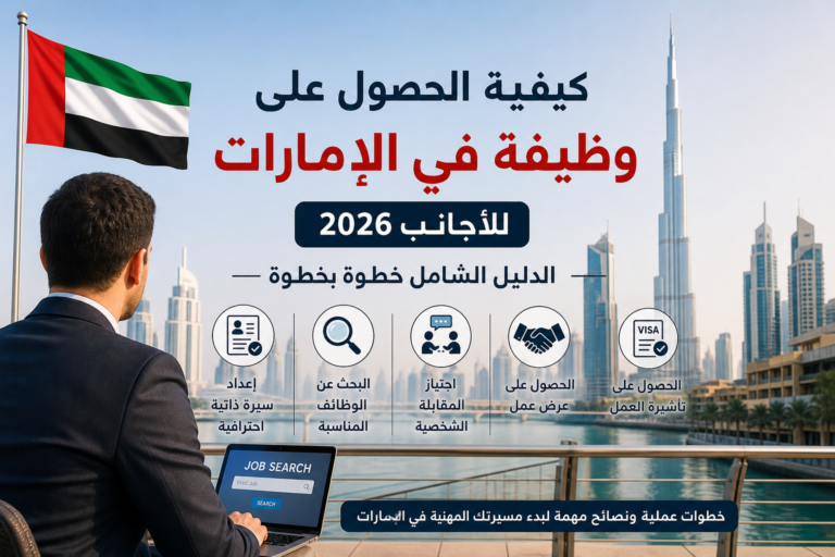 كيفية الحصول على وظيفة في الإمارات للأجانب 2026 ( الدليل الشامل خطوة بخطوة )