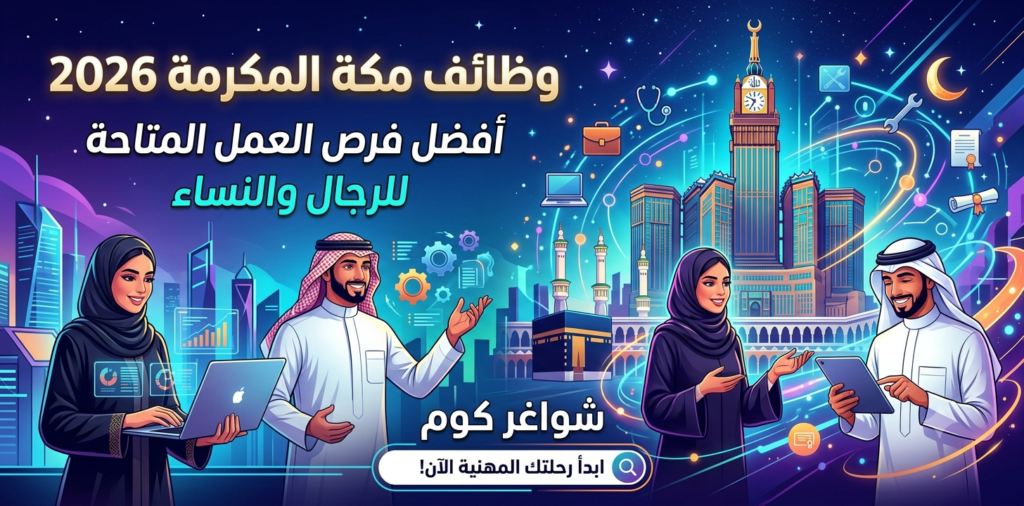 وظائف مكة المكرمة 2026 أفضل فرص العمل المتاحة للرجال والنساء