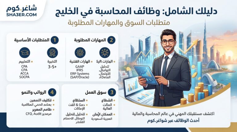دليلك الشامل وظائف المحاسبة في الخليج: متطلبات السوق والمهارات المطلوبة