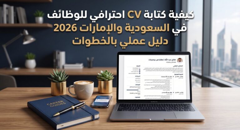 كيفية كتابة CV احترافي للوظائف في السعودية والإمارات 2026 دليل عملي بالخطوات